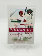2024 Panini Baseball Prospect Edition Chase Davis Ticket #4 St. Louis Cardinals