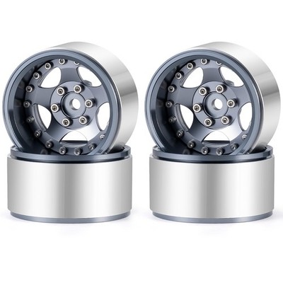 RCBATER 4PCS Alu1.9'' Beadlock Wheel Rims 30mm for Axial SCX10 TRX4 1/10th RC Car