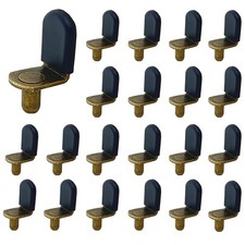 Bronze Shelf pins, 40pcs L-Shaped Clips 1/4 Inch Shelf Support Pegs for Glass...