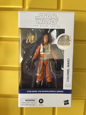 Hasbro Star Wars Black Seriesfirst Edition Mandalorian and Grogu Colonel Ward