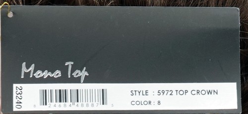 TOP CROWN TOPPER von Jon Renau, AUSVERKAUF! Farbe 8 (Natur Neutral Mittelbraun) - Bild 12 von 13