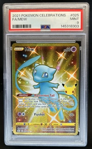2021 Pokemon SWSH Celebrations Mew #025/025 PSA 9