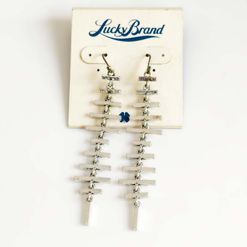 86mm Lucky Brand Statement Drop Earrings Retro Women Party Vacation Jewelry Gift