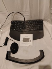 Perixx Black Wired Ergonomic Split Keyboard PERIDUO406-A, Vertical Scroll