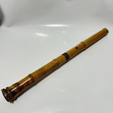 Red Bamboo Shakuhachi Flute 60cm Japanese Instrument