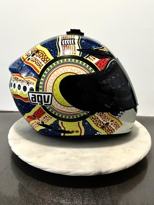 AGV K3 Rossi Dreamtime 46 Motorcycle Helmet Large With Black Visor | eBay AGV K3 Rossi Dreamtime 46 Motorcycle Helmet Large With Black Visor | eBay
