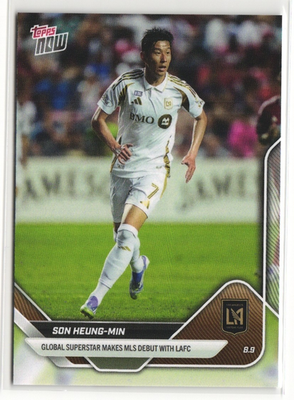 SON HEUNG-MIN MLS Debut LAFC Los Angeles FC 2025 MLS Topps NOW #73