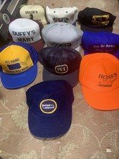 Lot Of 10 Vintage Snapback Trucker Hat Car Dealer Random Other Companies Hats