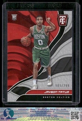 2017-18 Panini Totally Certified #103 Jayson Tatum Rookie SN /299 Celtics 5.1G
