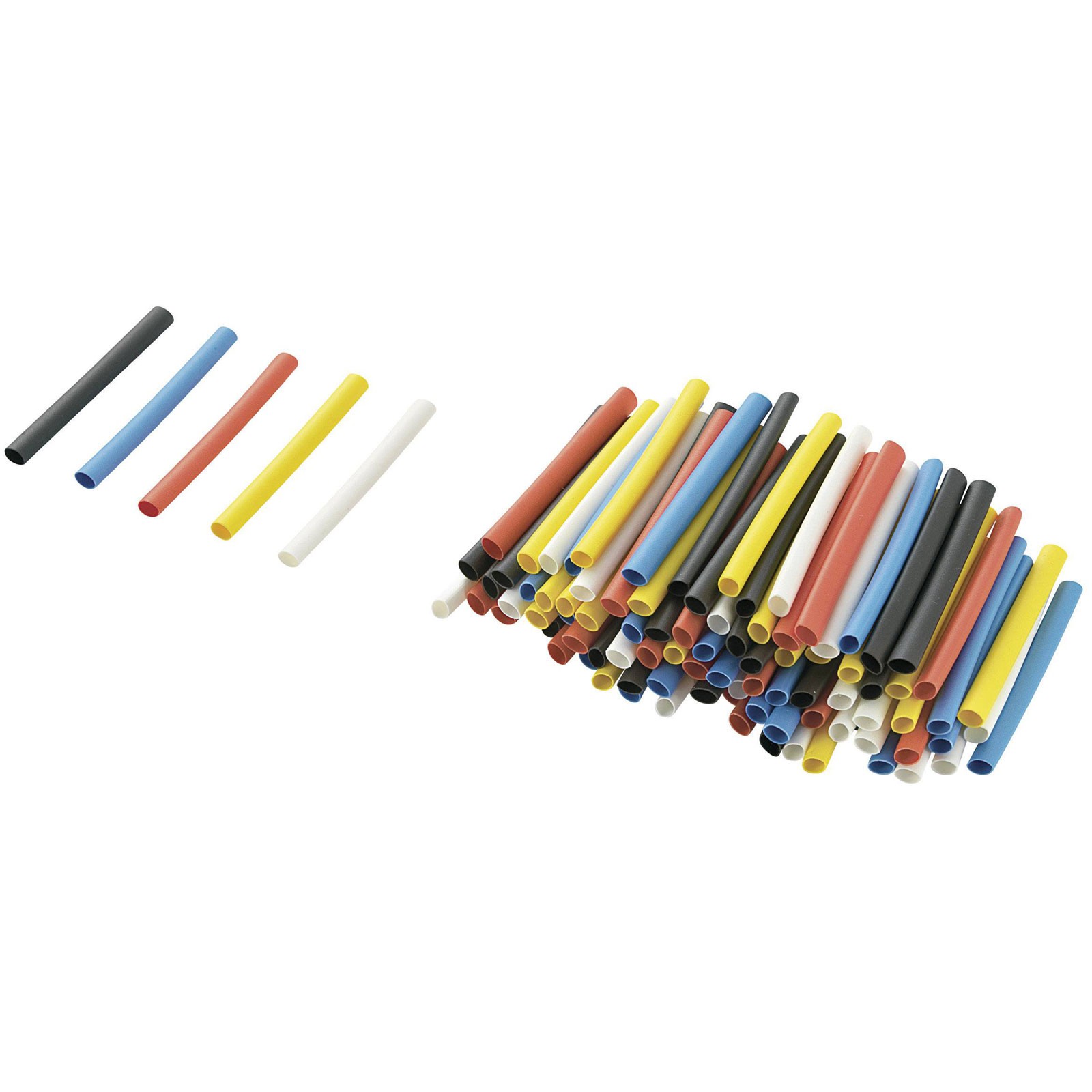 TruComponents Heatshrink set 2.40mm 1.20mm Shrinkage:2:1 125 pc(s)