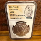 2023 P Peace Dollar $1 Silver Business Strike NGC MS70 Early Release