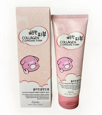 Esfolio Collagen Cleansing Foam Moisturizing Korean Skin Care 150g NEW