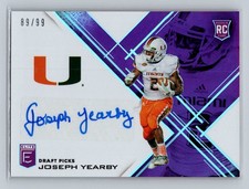 2017 Elite Draft Picks Joseph Yearby Draft Picks Purple #/99 Auto #247