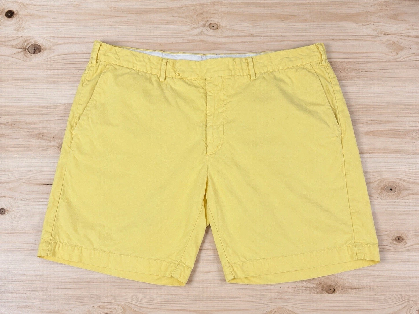 Polo Ralph Lauren Classic Fit Yellow Chino Shorts Men’s 38 Preppy Golf Coastal
