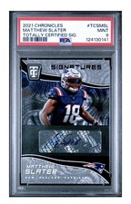 2021 Chronicles Matthew Slater Totally Certified Autograph PSA 9 POP2 SP
