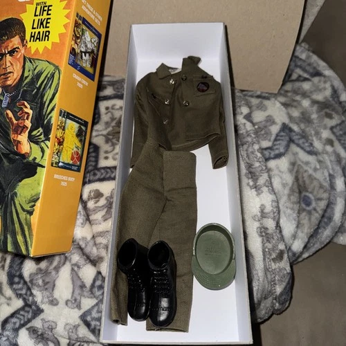 GI Joe Vintage Man Of Action Clothes And Reproduction Box 1970