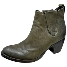Catarina Martins Dark Green Western Inspired Ankle Boots Womens Size 38 / 7.5