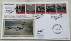 GB QEII 1994 Flown D-Day Benham Silk FDC Tangmere SHS RAF Lyneham