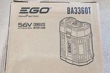 New Genuine Original EGO 6.0 Ah Lithium Ion Battery w/ Fuel Gauge BA3360T New