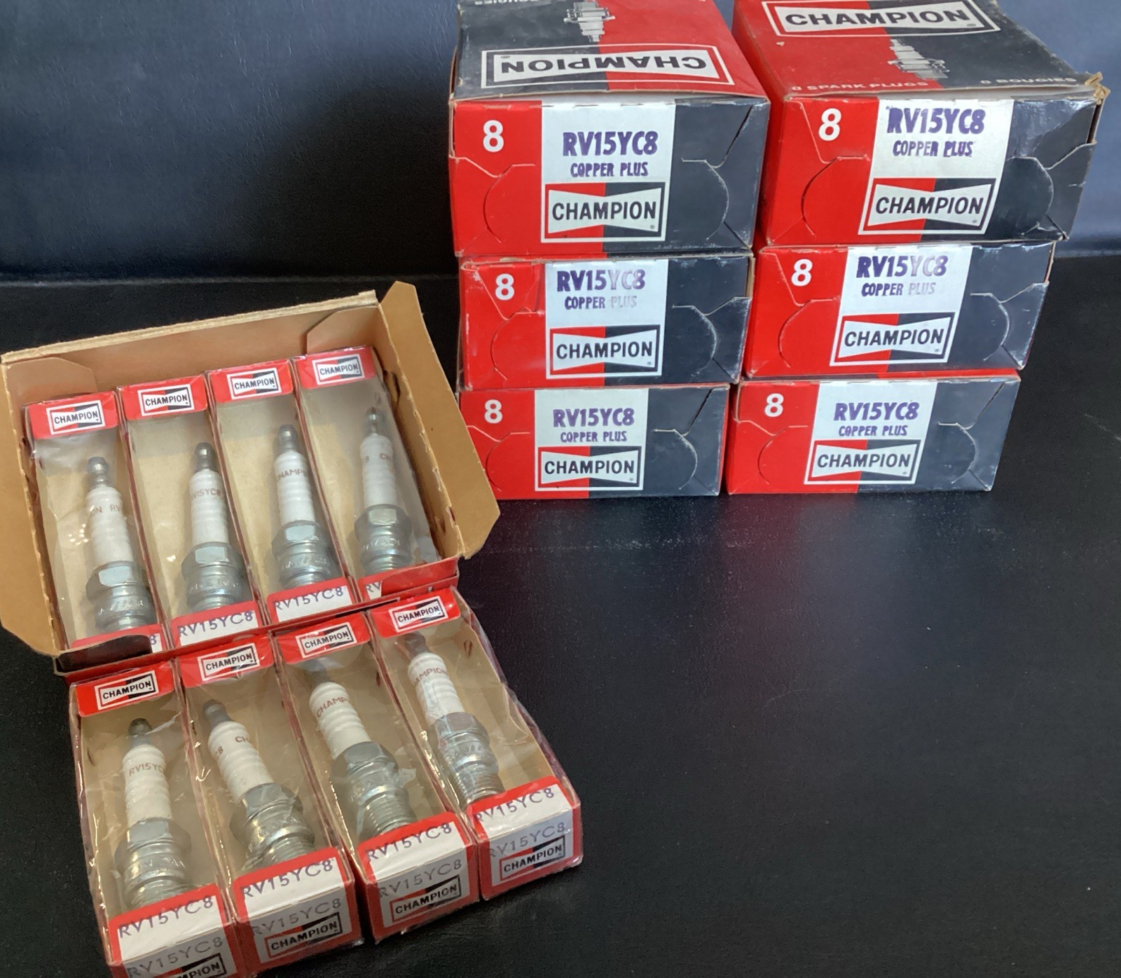 RV15YC8 Champion Resistor Spark Plugs NOS 56 Spark Plugs