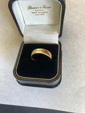 Mans Wedding Ring/Band - Size W - 18ct/k Gold Hallmarked Modern