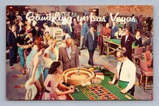 Vintage Nevada Postcard LAS VEGAS Casino Gambling 1971