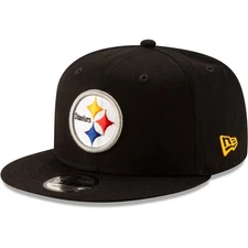 New Era Black Pittsburgh Steelers Basic 9FIFTY Adjustable Snapback 11872948