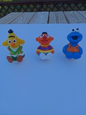 Vintage Sesame Street Weeble-Wobble Set Bert Ernie And Cookie Monster