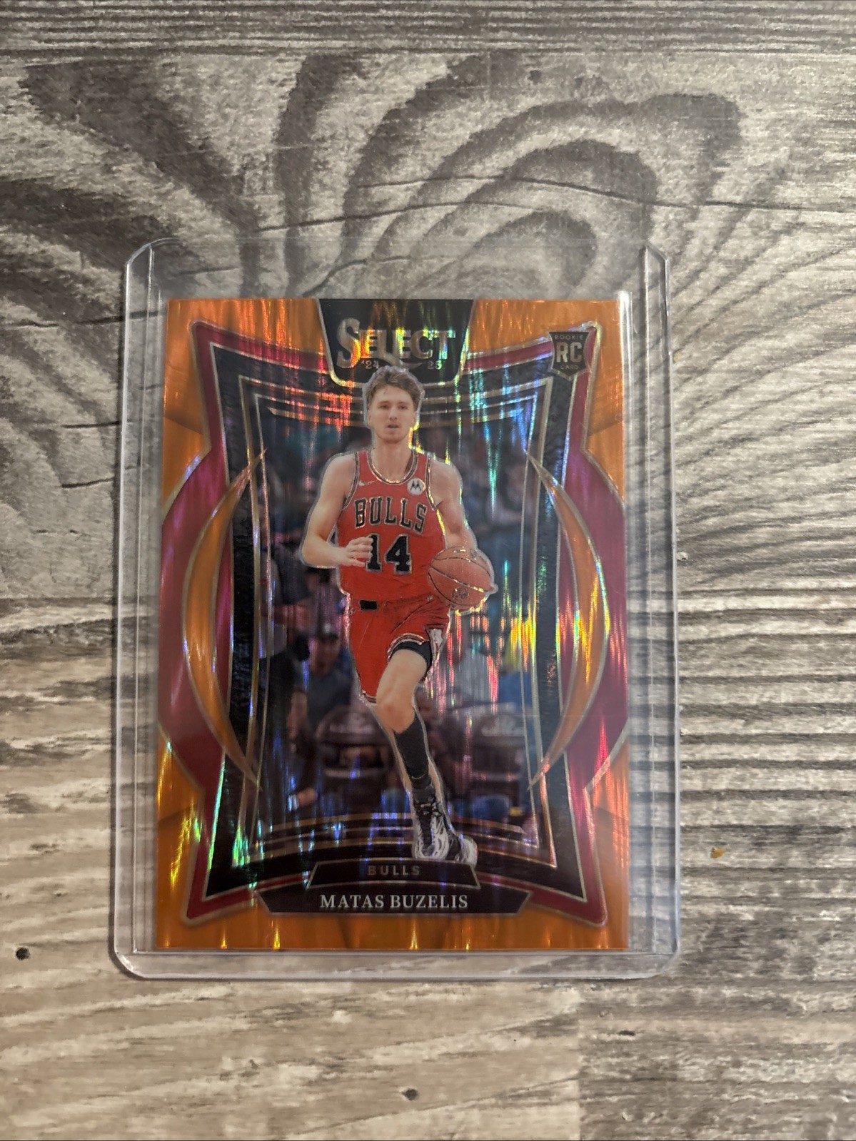2024-25 Panini Select - Concourse Matas Buzelis #70 Orange Flash Prizm (RC)