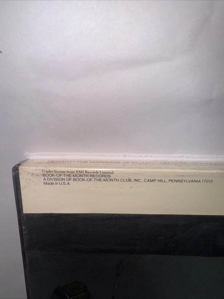 NEW Mozart's The Marriage Of Figaro 1961 Vinyl Box Set Angel Records #11-6505 - Image 4 of 4