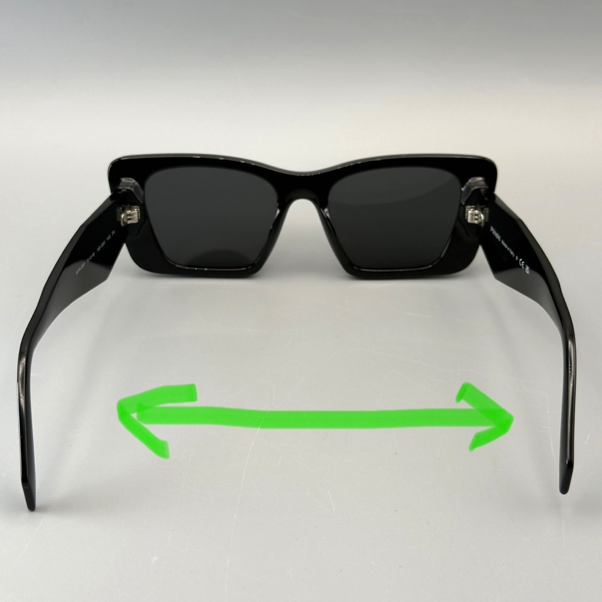 Prada PR 08YS 1AB5S0 Sunglasses Black Dark Grey 51 18 145 3N  display picture 2