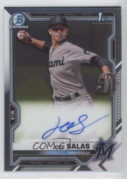 2021 Bowman Chrome Prospects Auto Jose Salas #CPA-JS Auto 7zn