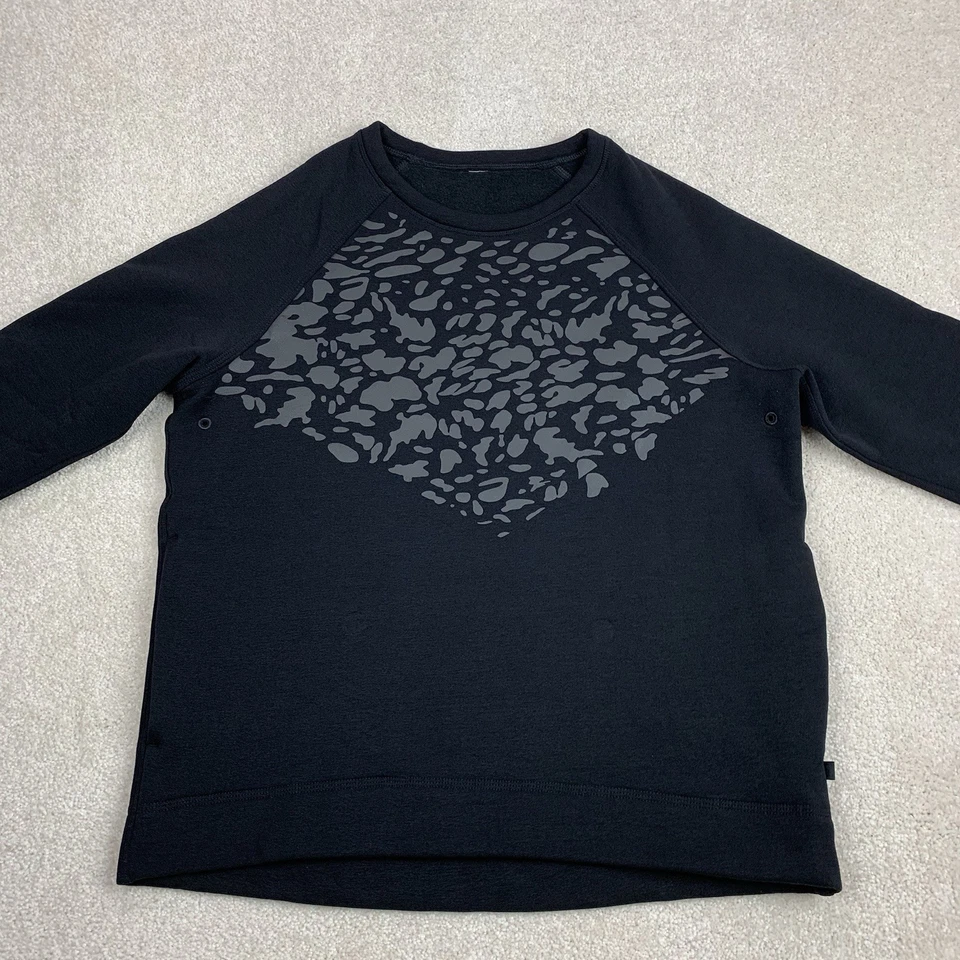 Толстовка Lululemon Snapshot Leopard Crew серая черная флисовая Polartec Crew 8 - Изображение 2 из 4