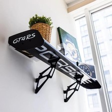 Porsche GT4 RS Spoiler Shelf For Wall Office Garage Home Model Cars Hot Wheels