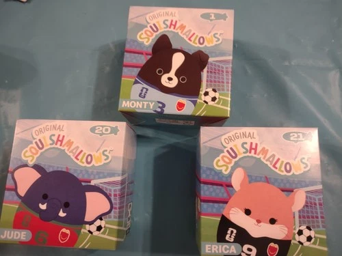 2026 McDonald's Squishmallows FIFA World Cup #1 Monty, #20 Jude, #21 Erica - NEW