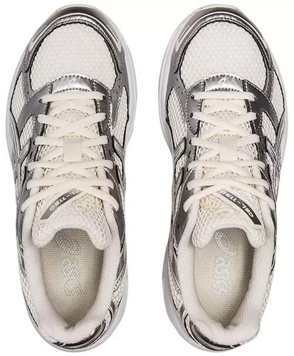 1202A164-107 ASICS Gel-1130 Crema Plata Pura (Mujer) - Imagen 2 de 7