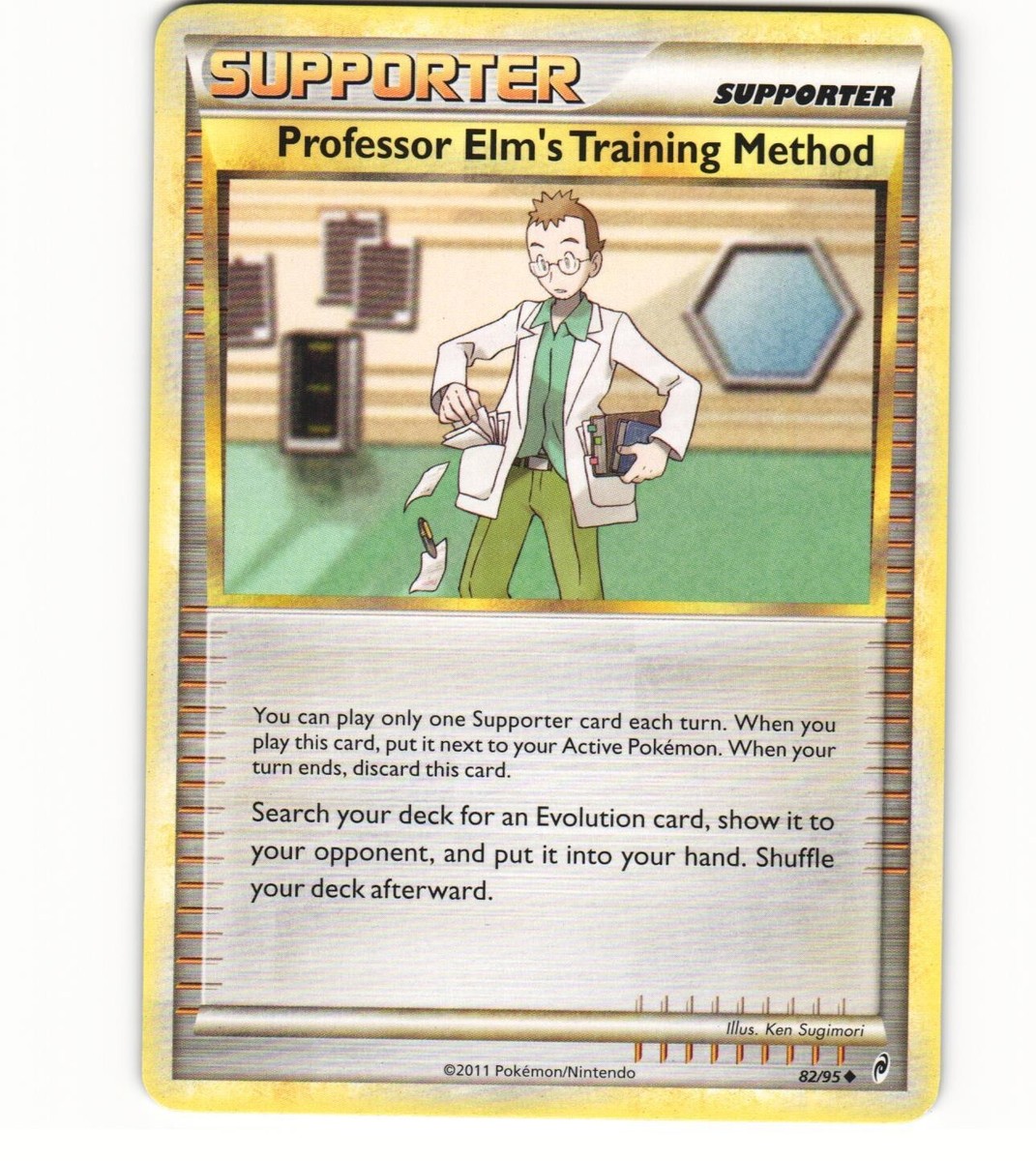 2011 Played Pokemon 82/95 Professor Elm&rsquo;s Training HGSS Call Of 