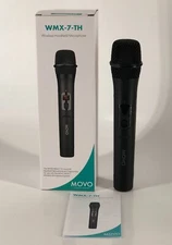 Movo WMX-7-TH VHF Portable Handheld Microphone Transmitter 12-Channel Wireless