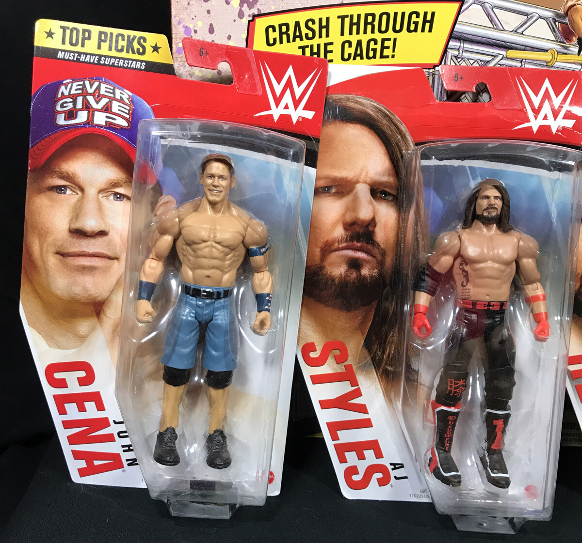 WWERetroActionFigure 4PackBundleHMC57と58 WWE Wreckin Collision Steel Cage Ring 4 Pro Wrestlers