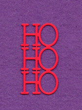 HO HO HO  5 Christmas die cuts scrapbook cards