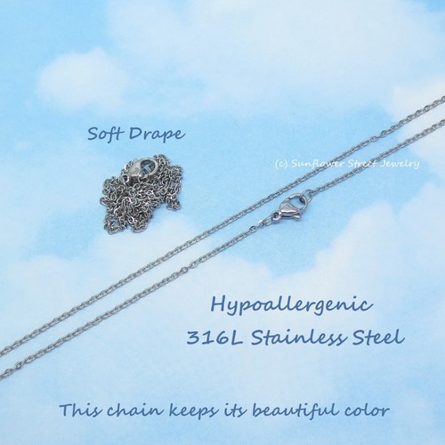 White Howlite Necklace Silver Stainless Steel White Turquoise White Buffalo 2nkh - Picture 5 of 9