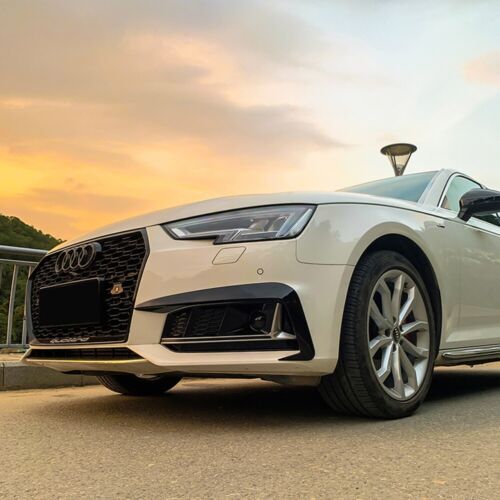 Cubierta de luz antiniebla delantera S4 negro brillante para Audi A4 B9 Sline / S4 2016-2018 - Imagen 8 de 10