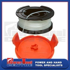 Black & Decker Orange Strimmer Cover Cap + Spool and Line GL550 GL555XC GL560PXC