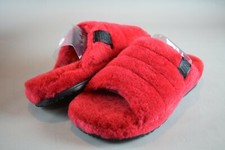 NIB Mens Ugg Fluff You Samba Red Slippers Slides sz 7-11 US 1117473 Shoes