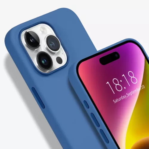 Custodia in silicone con cover MagSafe per iPhone 16 15 14 13 Pro Max 15 Plus 15 Pro - Foto 13 di 77