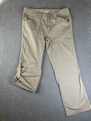 Gander Mountain Guide Series Women's Tan Convertible Pants Shorts Sz 18 40x32