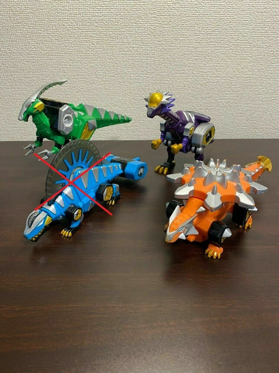 Power Rangers Dino Thunder Abaranger DX Bakuryuu Megazord 3p Set