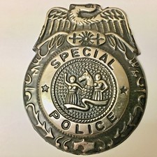 LARGE TOY SPECIAL POLICE BADGE PIN