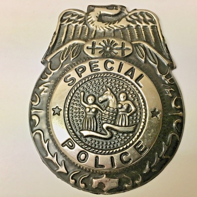 LARGE TOY SPECIAL POLICE BADGE PIN eBay