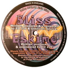 ED209 & Unknown Source - Bliss / Eskimo - UK 12" Vinyl - 2001 - Pulse Recordings